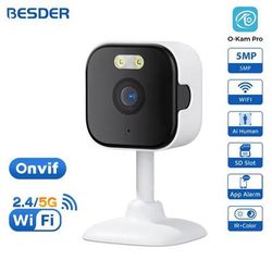 Mini WiFi Indoor Security Camera With Human Detection And Two Way Audio 3mp + 64gb us Plug