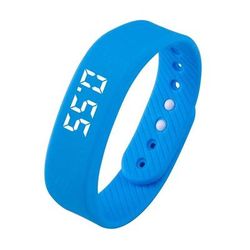 Multifunctional Fitness Bracelet With Waterproof Design, Sleep Tracker, And Smart Watch Features blue