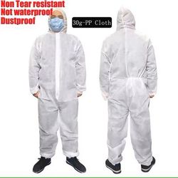 Disposable Protective Coverall Suit For Painting And Industrial Use white Pp (30g) xl
