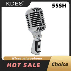 KDES 55SH SERIES II Professional Wired Vintage Classic Microphone Dynamic Vocal Mic Microphone For Live Performance Karaoke