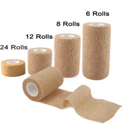 24/12/8/6 Rolls Sports Elastoplast Strong Elastic Sports Tape Self Adherent Self Adhesive Tape Cohesive Bandage Tapes