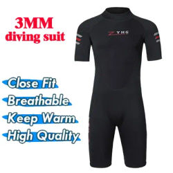 Nouveau néoprène 3mm combinaison hommes combinaison de plongée sous-marine pour la plongée en apnée chasse sous-marine maillot de bain surf natation résistant au soleil une pièce ensemble maillot de