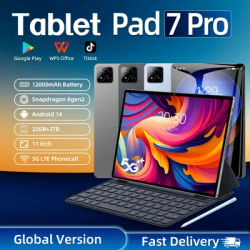 2025 New Pad 7 PRO Global Version 11" Tablet Android 14 22GB 2TB 12000mAh 5G Dual WiFi Phone Call Google Play Portable Tablet PC