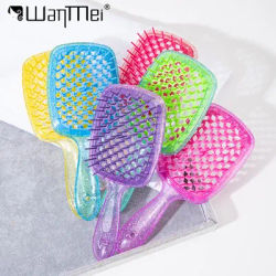 1pcs WANMEI Wide Teeth Air Cushion Comb Bakhogold Comb Hair Brush Anti-static Hollow Hairbrush for Scalp Massage Accessories