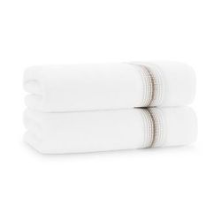 Aston & Arden Turkish Striped Bath Towel 30x60 Sand (2/Pack) (PNP-BT-STT3060-18SND)