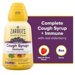 Zarbee's Cough + Immune Cold and Cough Relief 11 g Strength Syrup 8 oz. (1228868_EA)