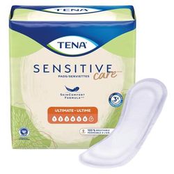 TENA Sensitive Care Ultimate Bladder Control Pad 16 Inch Length Heavy Absorbency Dry-Fast Core One Size Fits Most (1009256_CS)
