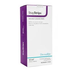 StayStrips Skin Closure Strip 1/2 X 4 Inch Nonwoven Material Flexible Strip White (946749_BX)