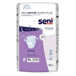 Seni Active Super Plus Unisex Adult Absorbent Underwear Pull On with Tear Away Seams X-Large Disposable Heavy Absorbency (1169933_CS)