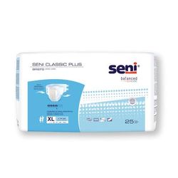 Seni Classic Plus Unisex Adult Incontinence Brief X-Large Disposable Moderate Absorbency (1163868_CS)