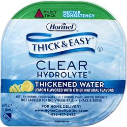 Thick & Easy Hydrolyte Thickened Water 4 oz. Portion Cup Lemon Flavor Liquid IDDSI Level 2 Mildly Thick (584160_CS)