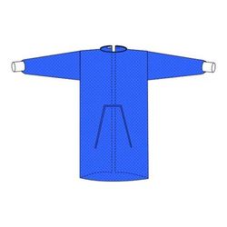 Welmed Protective Procedure Gown Large Blue NonSterile Not Rated Disposable (1200076_BG)