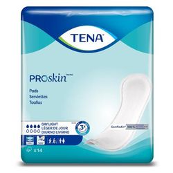TENA ProSkin Day Light Incontinence Liner 13 Inch Length Moderate Absorbency Dry-Fast Core One Size Fits Most (1043727_BG)