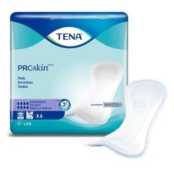 TENA ProSkin Overnight Bladder Control Pad 16 Inch Length Heavy Absorbency Dry-Fast Core One Size Fits Most (1038755_BG)