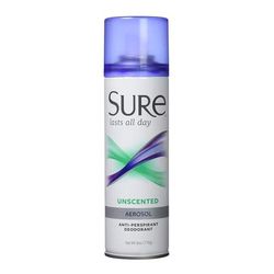 Sure Antiperspirant / Deodorant Spray 6 oz. Unscented (305199_EA)