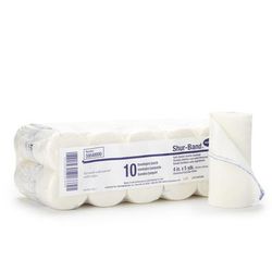 Shur-Band LF Elastic Bandage 4 Inch X 5 Yard Single Hook and Loop Closure Natural NonSterile Standard Compression (442363_PK)