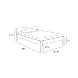 Oeuf Perch Full Size Bed - White