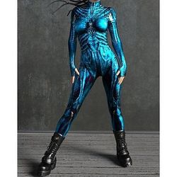 Costume di Carnevale Tuta Intera Costumi zentai con motivi Costume Cosplay Body Stampa Costume Sexy Halloween Per uomo Per donna Ragazzi Costume per Feste Performance Mascherata Bambini Adulti