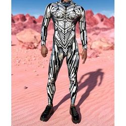 Costume di Carnevale Tuta Intera Costumi zentai con motivi Costume Cosplay Body Stampa Costume Sexy Halloween Per uomo Per donna Costume per Feste Performance Mascherata Adulti