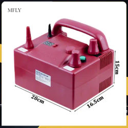 BOROSINO 800W B362P Timing Quantitative Electric Balloon Pump Inflator for Festival/Party with 2 Inflation Nozzles