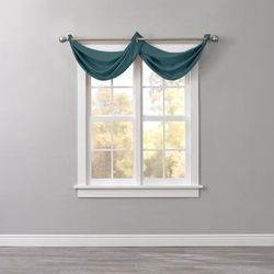 BH Studio Room-Darkening Waterfall Grommet Valance by BH Studio in Pine Window Curtain