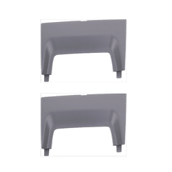 Replacement Bumper Trim Primed, Front, Driver & Passenger Side, 1-year unlimited-mileage warranty SET-REPM040302P-2