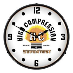 Collectable Sign and Clock HC Supertest Backlit Wall Clock