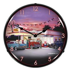Collectable Sign and Clock Wallys Backlit Wall Clock