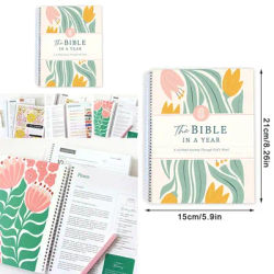 52-Week Bible Study Guide for Women - The Bible in a Year with Spiral Binding, Daily Devotional Journal & Scripture Reading Plan