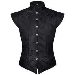 Rococò Vittoriano Rinascimento Gilet Principe Nobile Jacquard Costume Per uomo Halloween Carnevale Performance LARP Fiera Rinascimentale Adulti Gilet