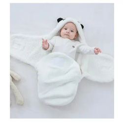 Newborn Baby Quilt Autumn Winter Style Cartoon Single Room Package Wrapped Quilt Cover Animal Pattern Pure Color Velvet Material