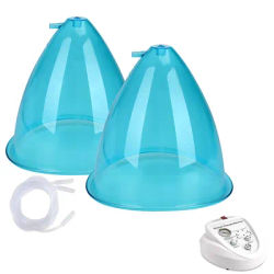 2PCS Vacuum Therapy Machine Accessories Cupping Cup Set Back Body Scraping Shape Massager Cups （Not Including Machine)