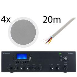 Monacor 4x EDL-28 PA-806DAP Bundle