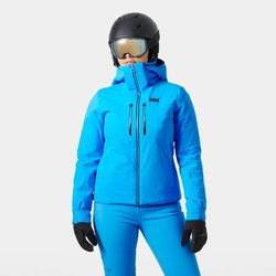 Helly Hansen Women's Alphelia Lightweight Lifaloft Ski Jacket Blue XL