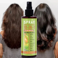 10-in-1 Hair Essence Spray with Plant Keratin & Biotin - Hydrating + Smoothing + Shine Control - Jojoba Oil Formula