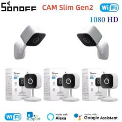 SONOFF CAM Slim Gen2 1080P HD WiFi Security Camera Two-way Audio Human Detection With Night Vision Works with Smart Assistants
