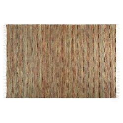 Tappeto rettangolare multicolore in juta e cotone 230x160 cm