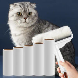 Refill Roller Sticky Brush Lint Roller Brush Tearable Sticky Dust Paper Drum Type Bed Hair Stick Dust Remover Sticky