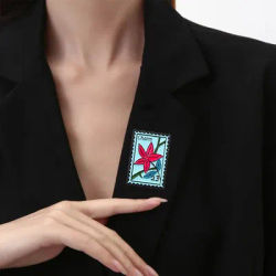 Plant Flower and Grass Stamp Brooch Universal Alloy Commemorative Badge Exquisite Versatile Clothes Bag Scarf Accessory Brooch
