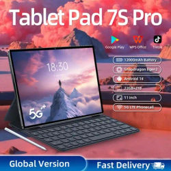 Pad 7S PRO Global Version 11" HD 4K Tablet Android 14 22GB 2TB 12000mAh 5G Dual WiFi Phone Call Google Play Portable Tablet PC