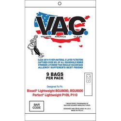 Perfect Lightweight P109/P110 and Clean Obsessed CO202 Replacement HEPA Filter Bags, 9 Pack