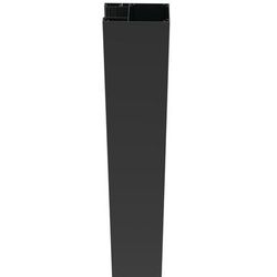 RDI Privacy Rail Post End Post - Satin Black - 42 Inch