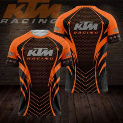 KTM Motorcycle Tshirt 2025 Summer Trendy Oversized Short Sleeve Top Men Women Youth Sports Fashion Design T-shirts for men