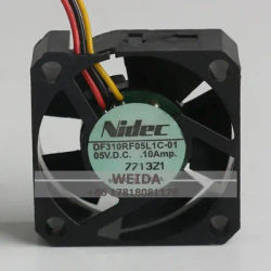 NIDEC Original DF310RF05L1C-01 3010 DC5V 0.10A 3CM Chassis Power Dissipation Fan 30x30x10mm for Computer Hardware Cooling