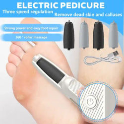 Household Portable Exfoliating Electric Foot Grinder Machine Adjustable Speed Foot File Grinder For Dead Skin Cuticle Removal