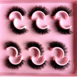 Cat Eye Lashes Realistic Messy Mink Eyelashes Natural long Full Strip Lashes Winged End Eye Elongated Fake Lashes Soft Eyelashes
