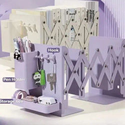 Scalable Folding Storage Desk Organizer Pen Holder Bookshelf Office Accessories Books School Supplies