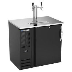 Beverage-Air DDN36HC-B ALT 36" Kegerator Commercial Beer Dispenser w/ 1/2 Keg Capacity - 1 Column, Black, 115v