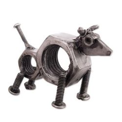 Animalia,'Animal-Themed Modern Abstract Recycled Auto Part Figurine'