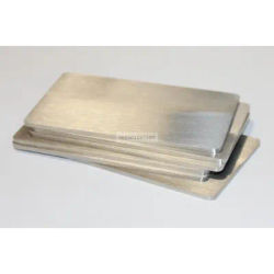 Thick 2mm Stainless Steel Business Card Heavy Duty Metal Plate Size 85*53mm Double Sided Matte Finish